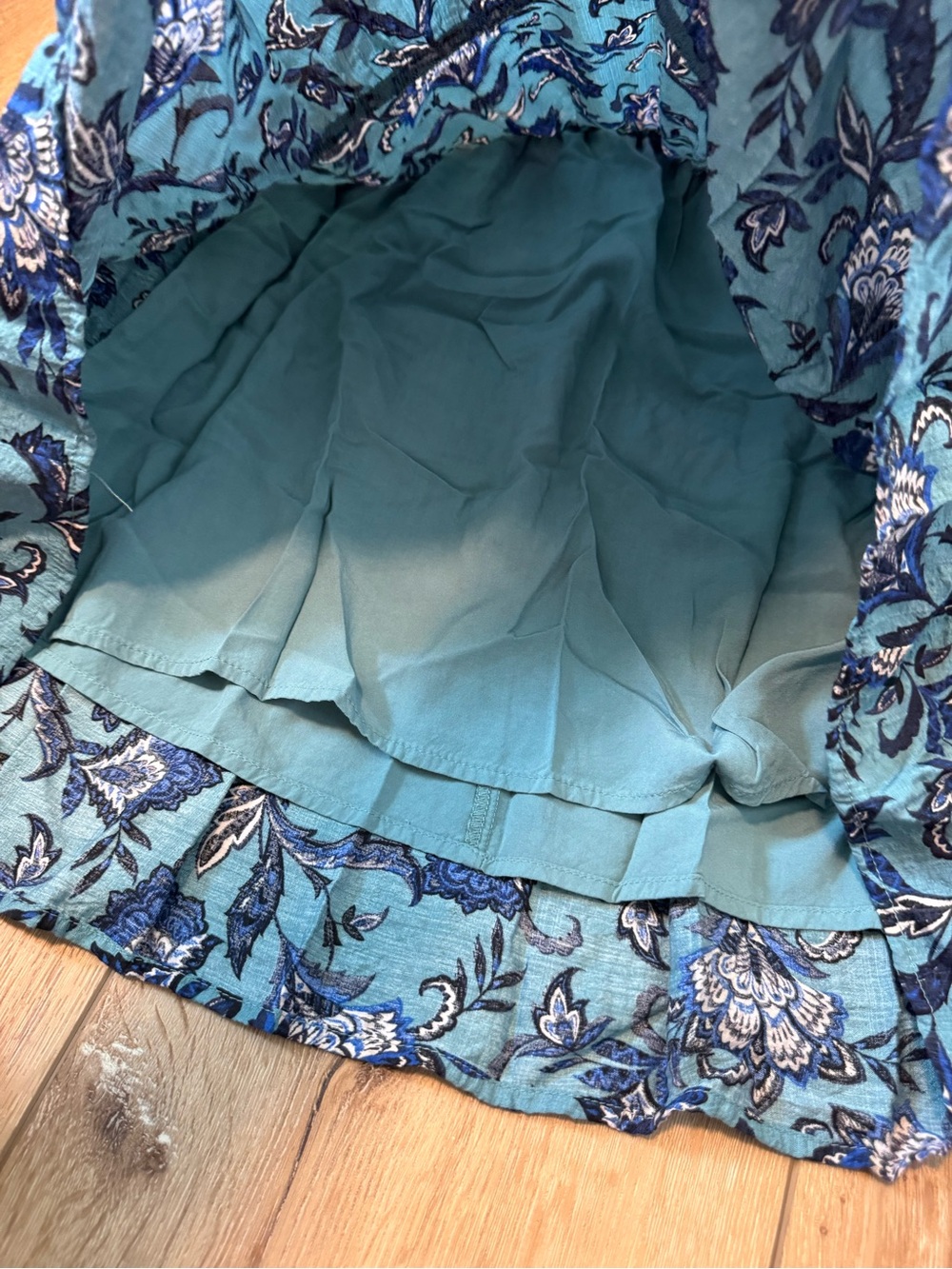 Evereve Women’s Georgia Mini Dress Teal multi Size Small - Picture 8 of 9